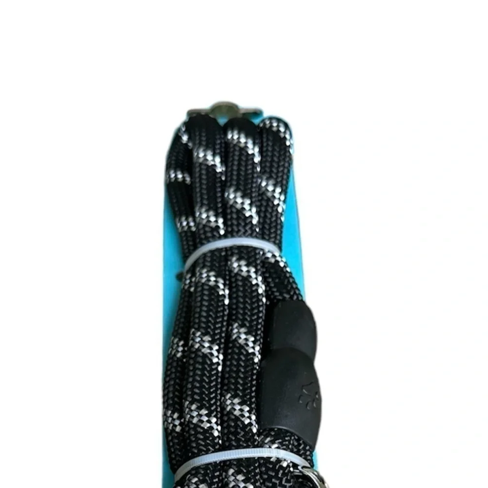 Black Reflective Dog Rope Leash